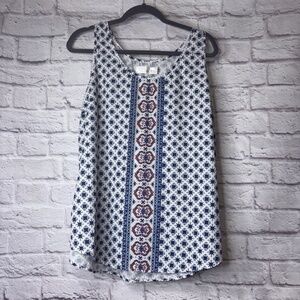 Time and Tru Geometric Design Tank top Woman’s Plus Size 20